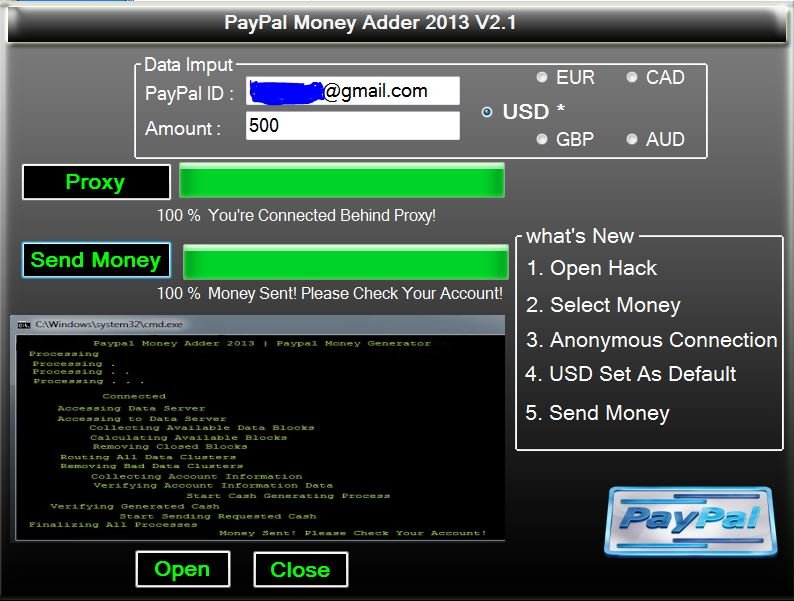 Paypal Money Changer Serial Key